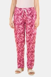 Red Violet Floral Print